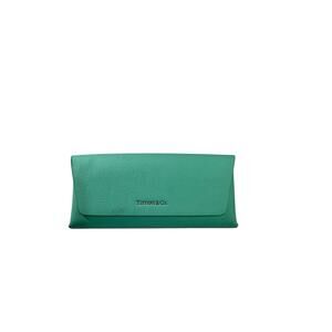 Tiffany & Co. Blue Magnetic Close Leather and Glasses Case